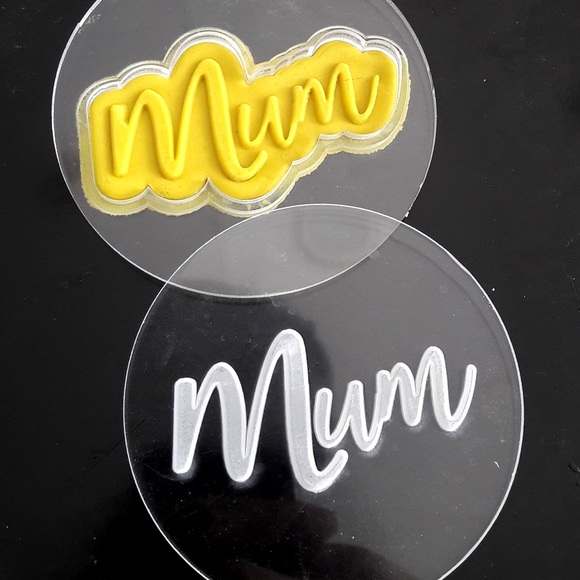 Special Mother's Day Acrylic Outbosser Fondant Stamps For Cakes & Cupcakes. - Picture 5 of 15